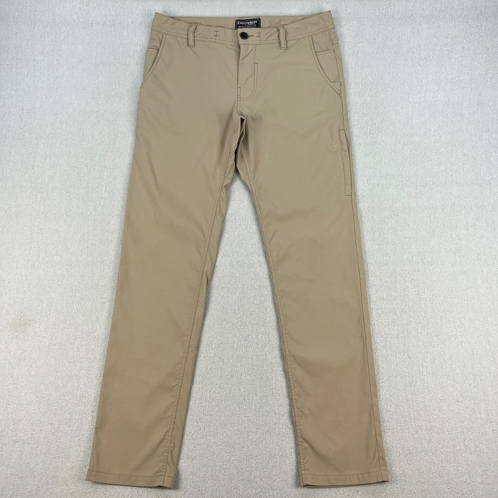 686 Everywhere Pant Mens 32x32 Slim Fit *Fits 33x32 Tan Stretch Nylon RFID EDC